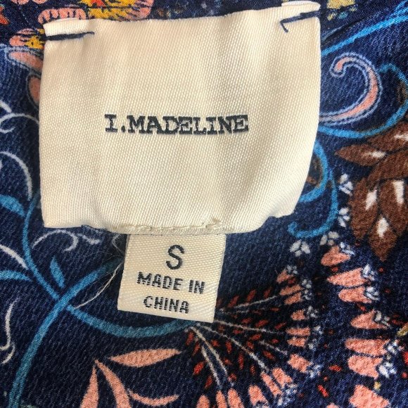 I. Madeline Midi Dress Small Long Sleeve Floral - Picture 10 of 11